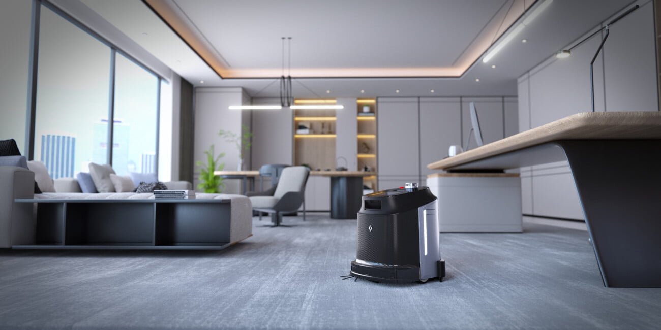 Gausium Phantas автономен робот за почистване в офис пространство